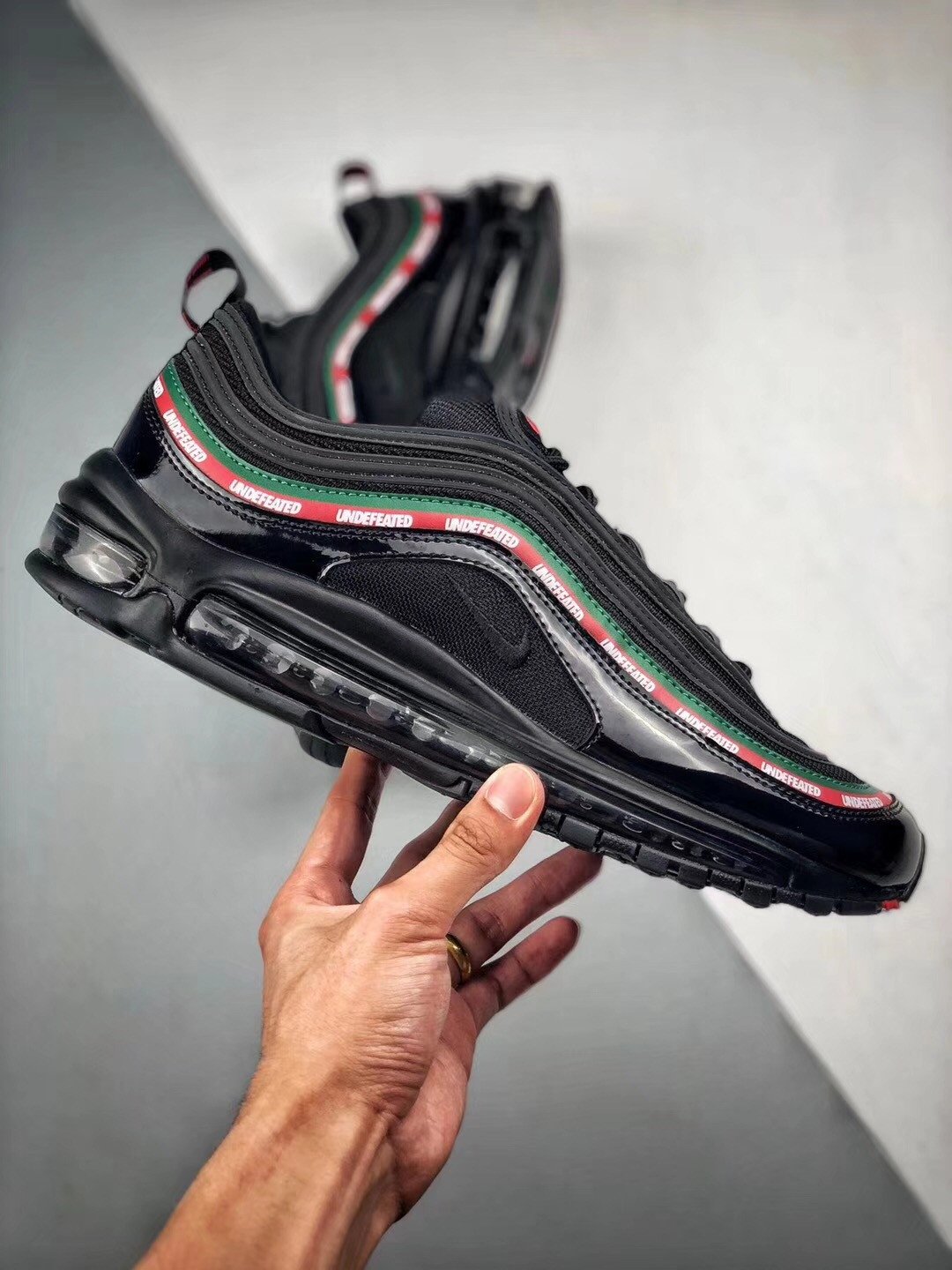 Undefeated x Nike Air Max 97 OG BlackGorge GreenWhite-Speed Red 5338787