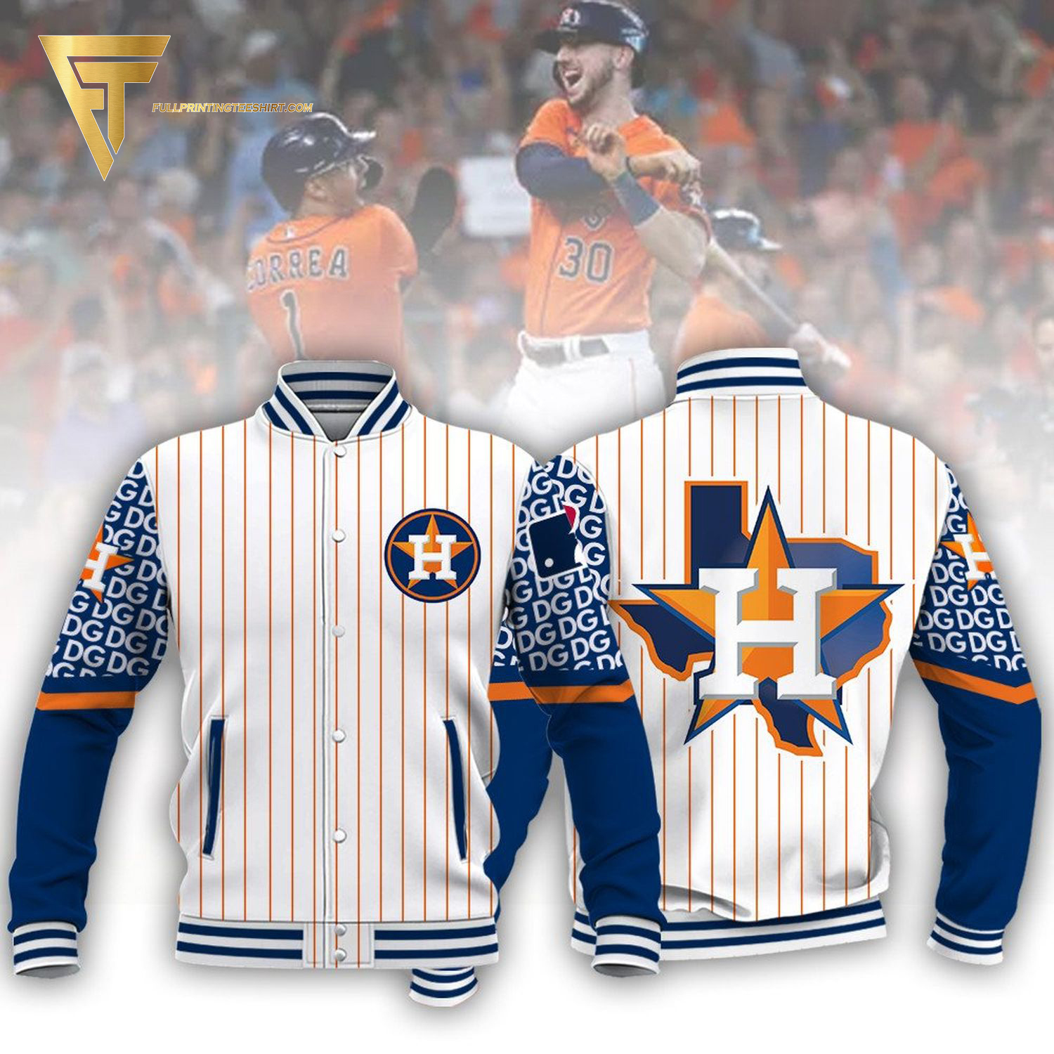 Houston Astros White Baseball Jacket