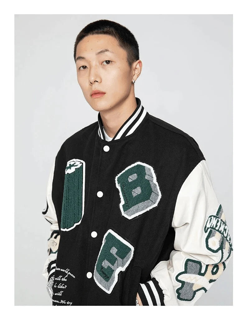 Talishko™ – Be Black Baseball Jacket