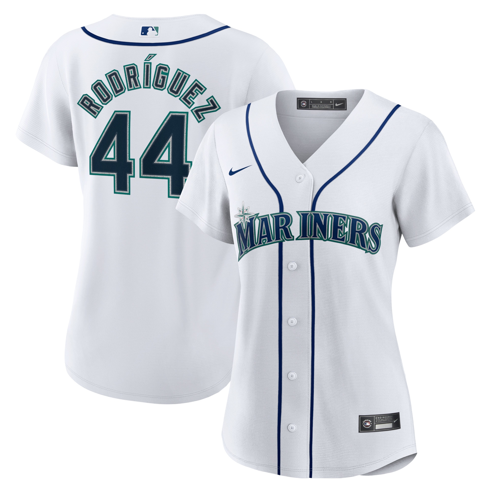 Julio Rodriguez Seattle Mariners Women's Home Replica Player Jersey – White