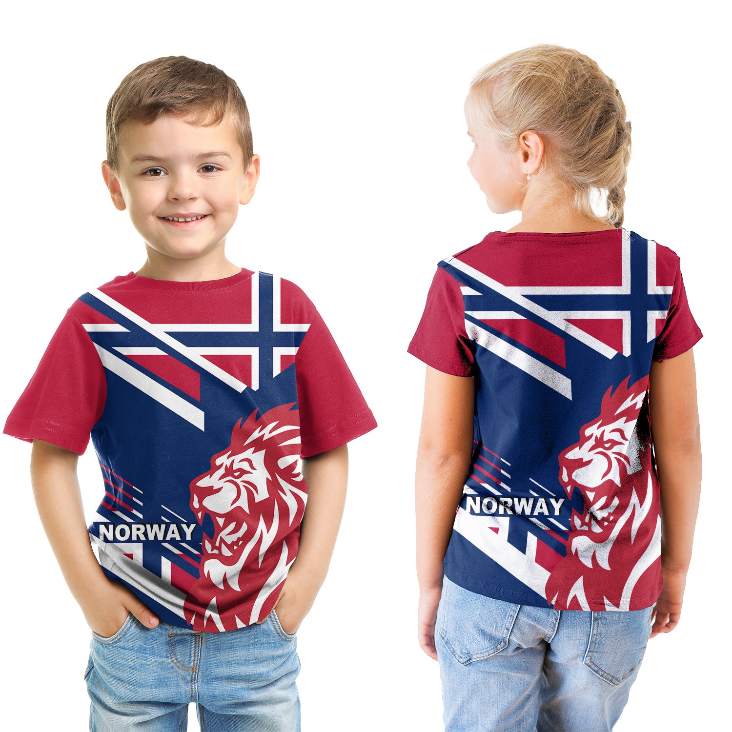 1stTheWorld T-Shirt Kid – Norway Lion Flag Special Edition A30