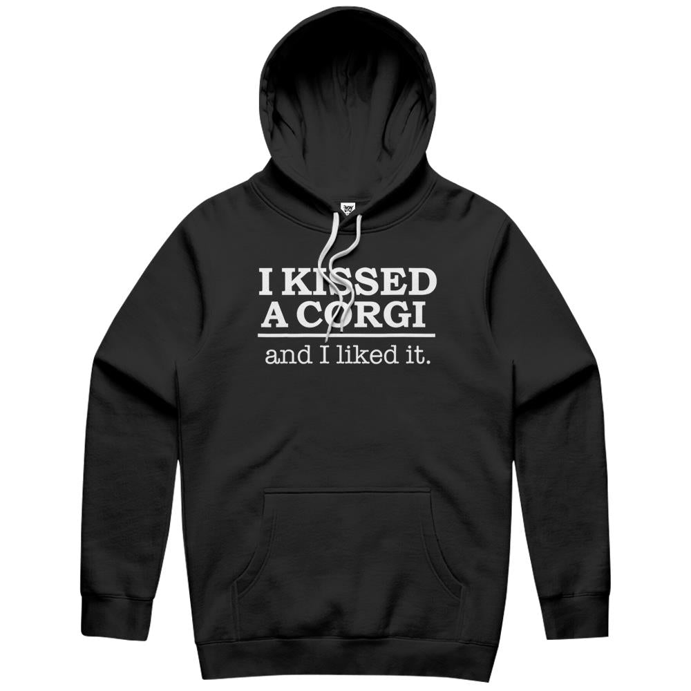 Womens I Kissed A Corgi And I Liked It Funny Hoodie