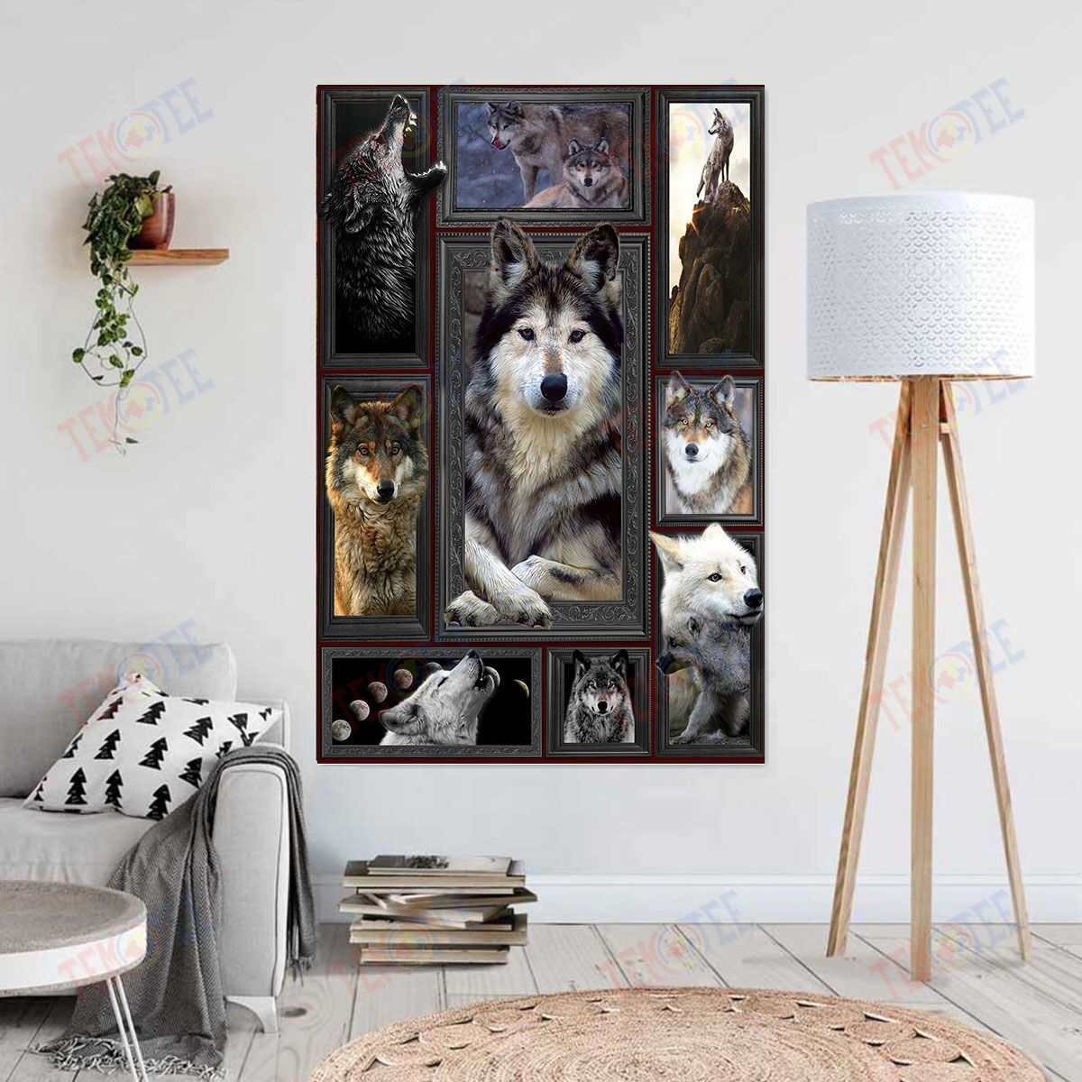 Canvas Wall Art Huge Wolf Wall Art Home Decoration