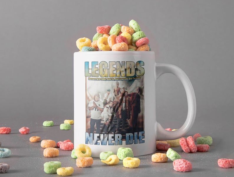 White Mug Tribute To Hip Hop Legend Mug Legend Never Die Mug Rap Hip Hop Mug Retro Vintage Mug Premium Sublime Ceramic Coffee Mug H99