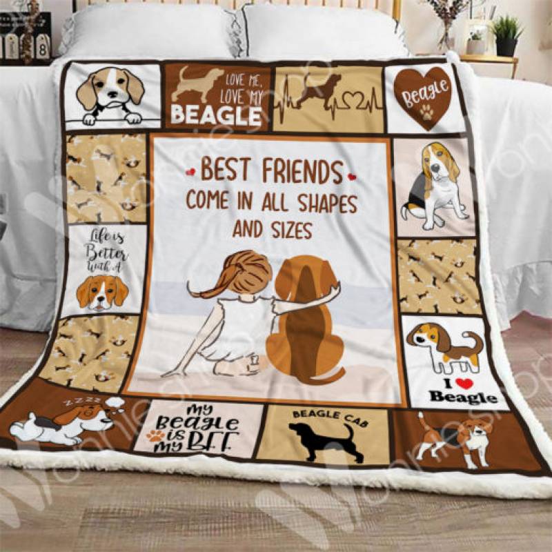 Beagle Sherpa Blanket OCT1803 82O34