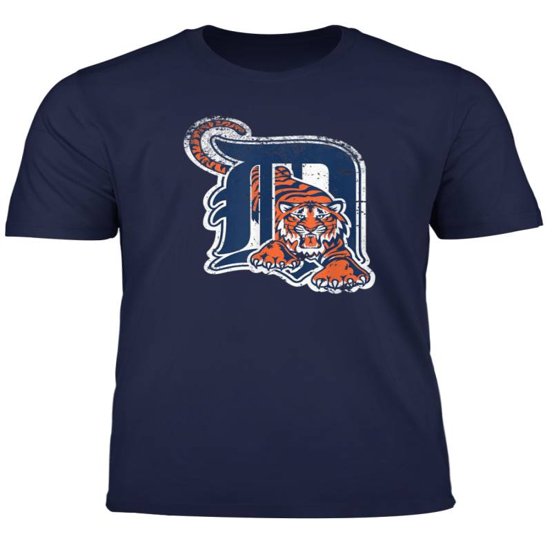 Tiger Mascot Distressed Detroit Baseball Gift For Men Women T Shirt