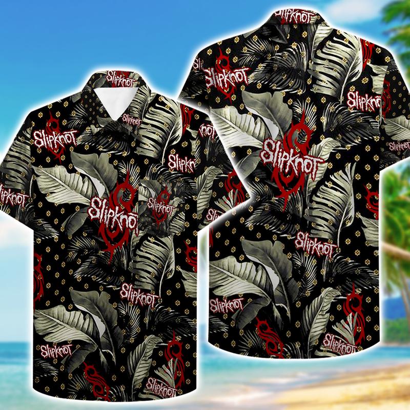 Slipknot Hawaiian Shirt Tropical Pattern- Hawaii Shirt- Ph