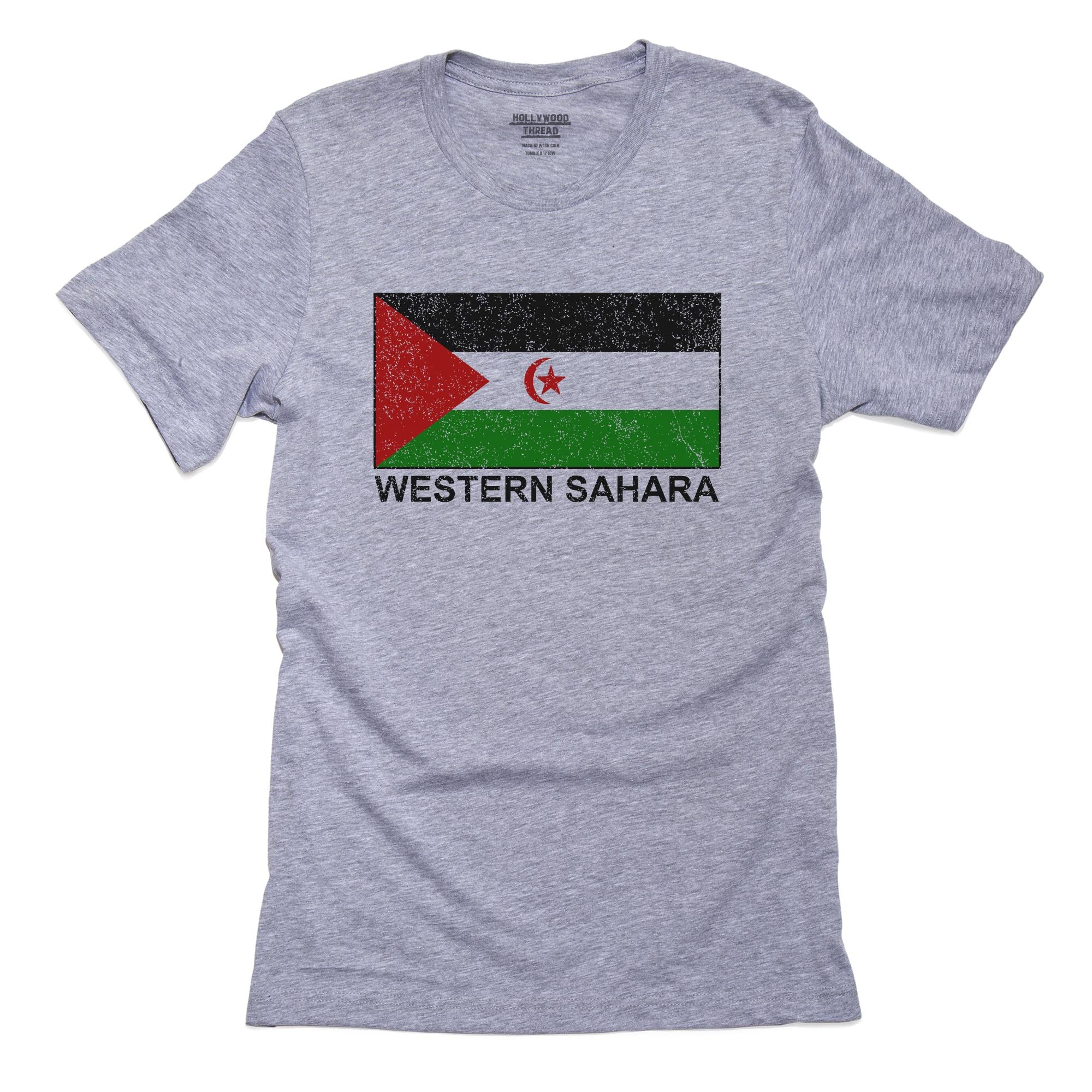 Western Sahara Flag – Special Vintage Edition T-Shirt, Framed Print, Pillow, Golf Towel