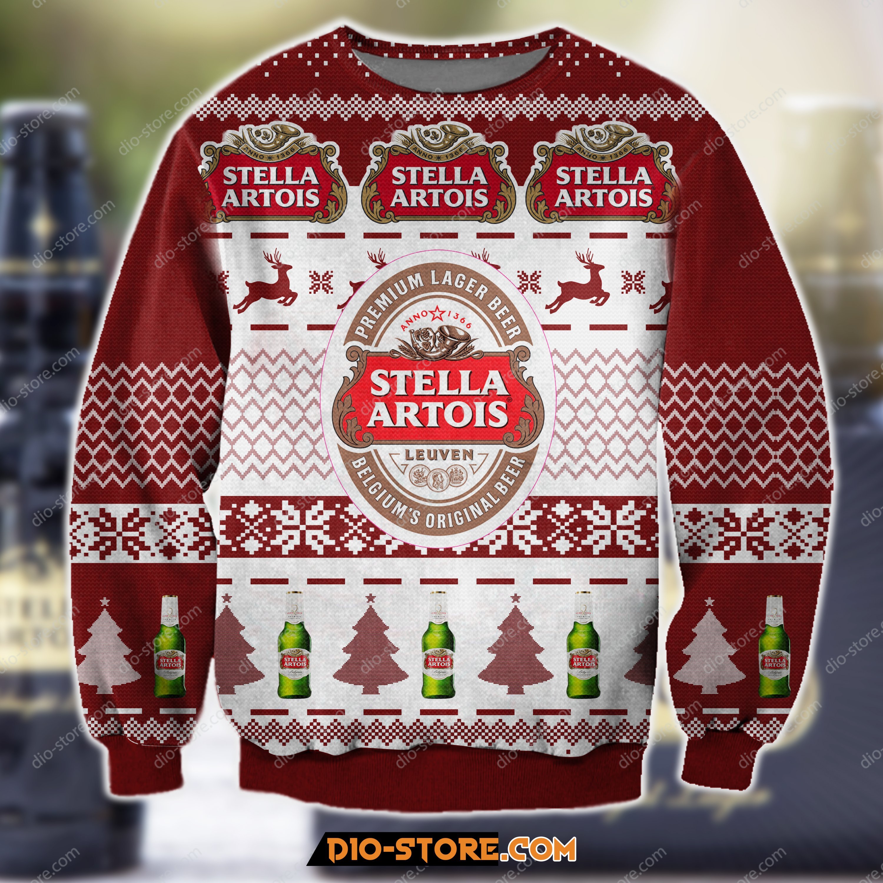 Stella Artois Beer 3D All Over Print Ugly Christmas Sweatshirt 1 Hoodie All Over Printed Cint10265