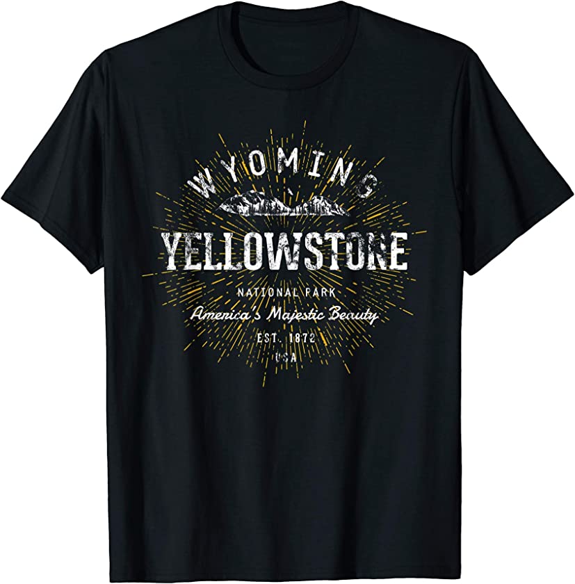 Yellowstone Vintage Retro Yellowstone National Park T-Shirt