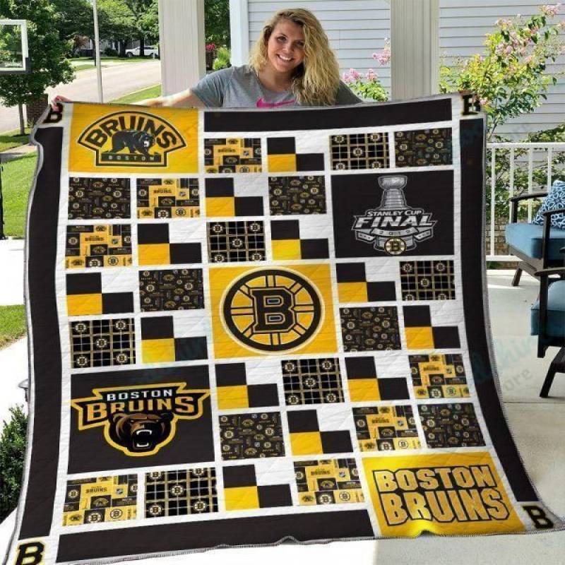 Boston Bruins Quilt Blanket 08