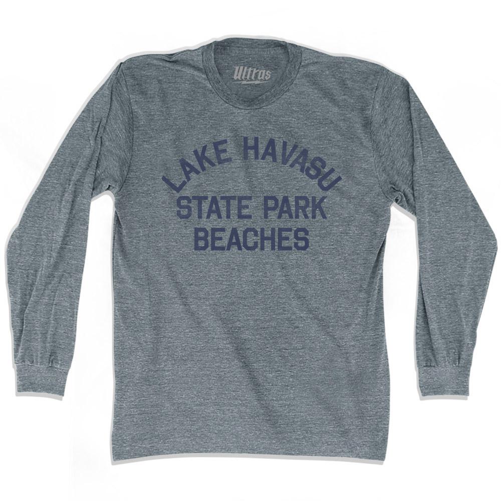 Arizona Lake Havasu State Park Beaches Adult Tri-Blend Long Sleeve Vintage T-shirt