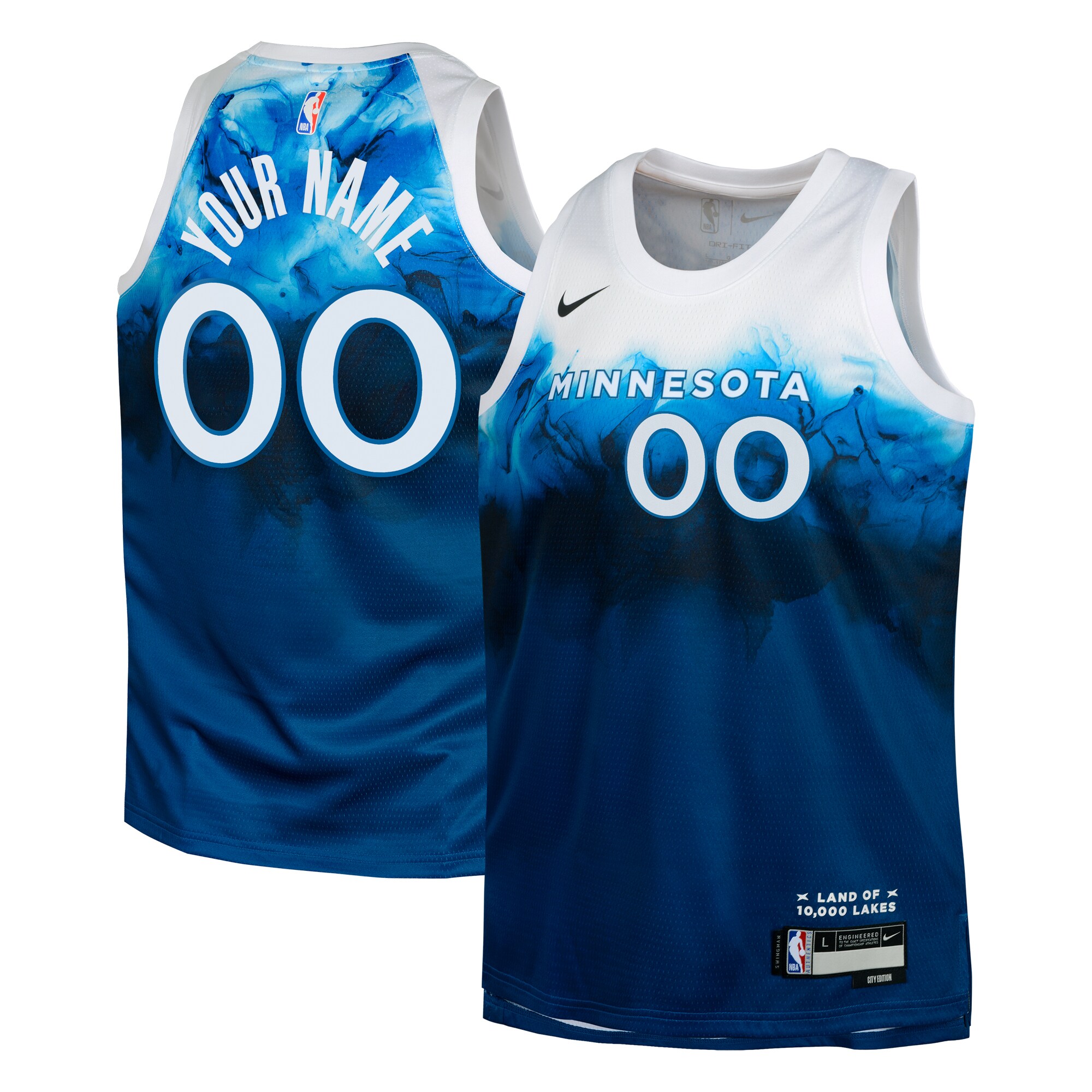 Minnesota Timberwolves City Edition Swingman Jersey 23 – Custom – Youth