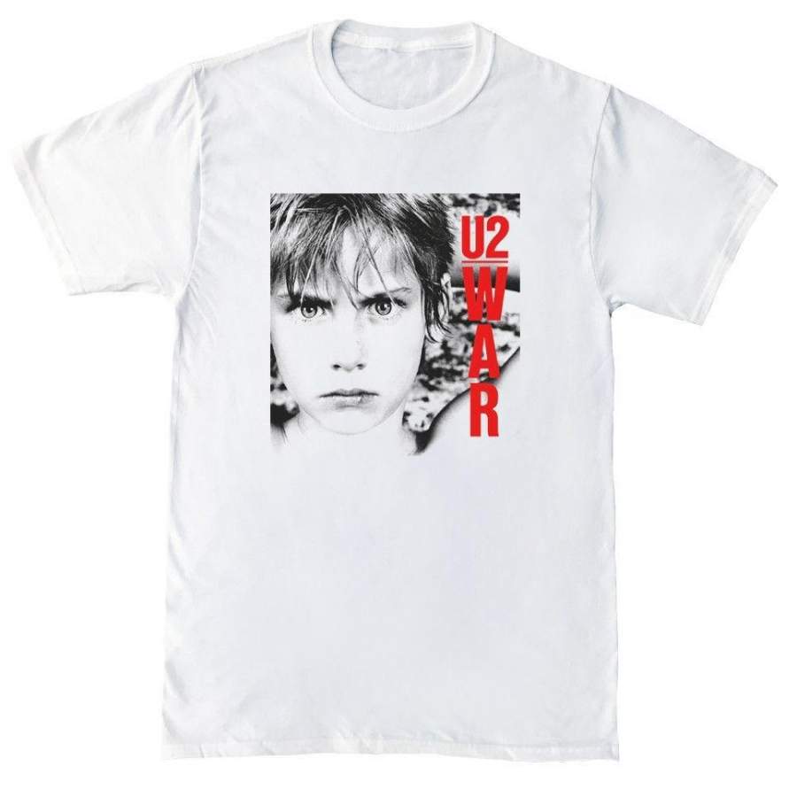 U2 War Punk Rock Retro Mens White T Shirt