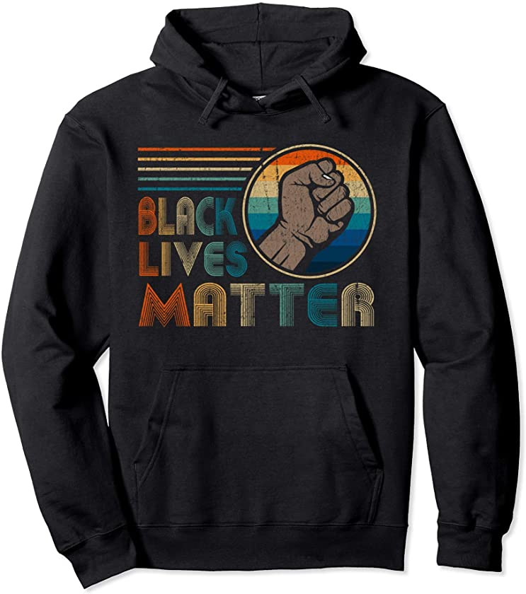 Black Lives Matter BLM Retro Black History Men Women Boys Pullover Hoodie