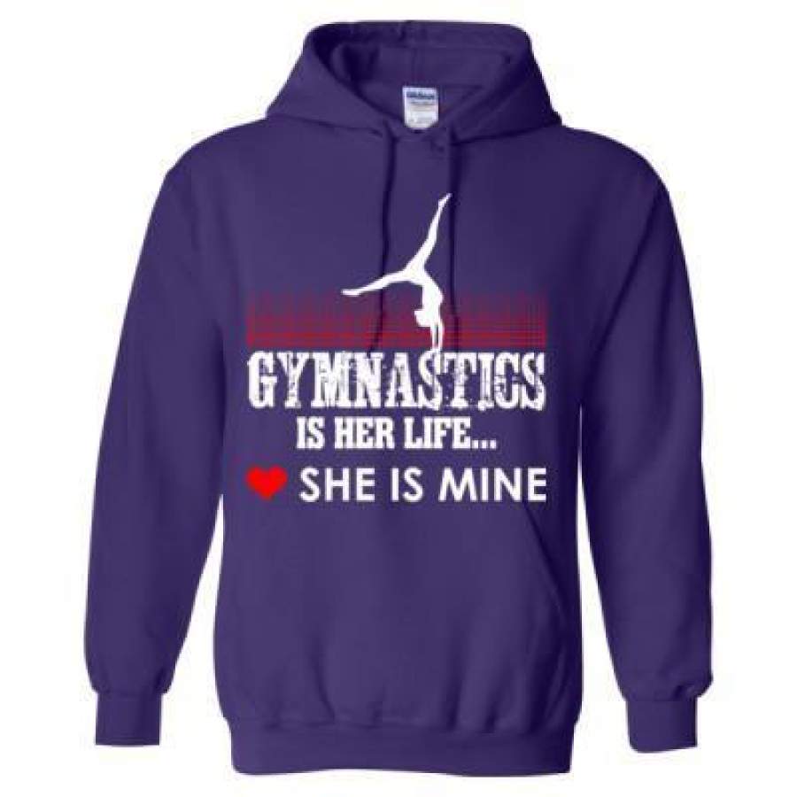 AGR Gymnastics Is Her Life She Is Mine – Heavy Blend™ Hooded Sweatshirt