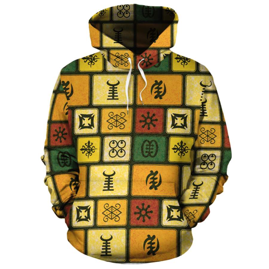 Adinkra Symbols All-Over Hoodie