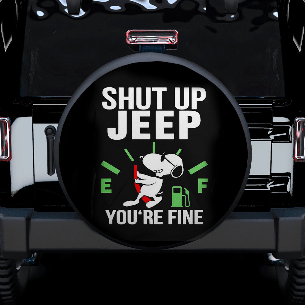 Snoopy Shut Up Funny Jeep Car Spare Tire Covers Gift For Campers