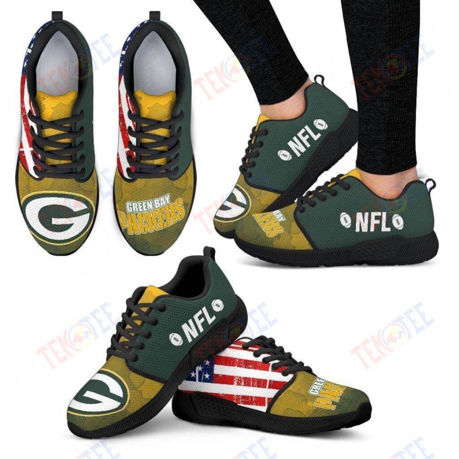 Mens Womens Green Bay Packers Sneakers Simple Fashion Shoes Athletic Sneaker Running Shoes For Men Women TDT858