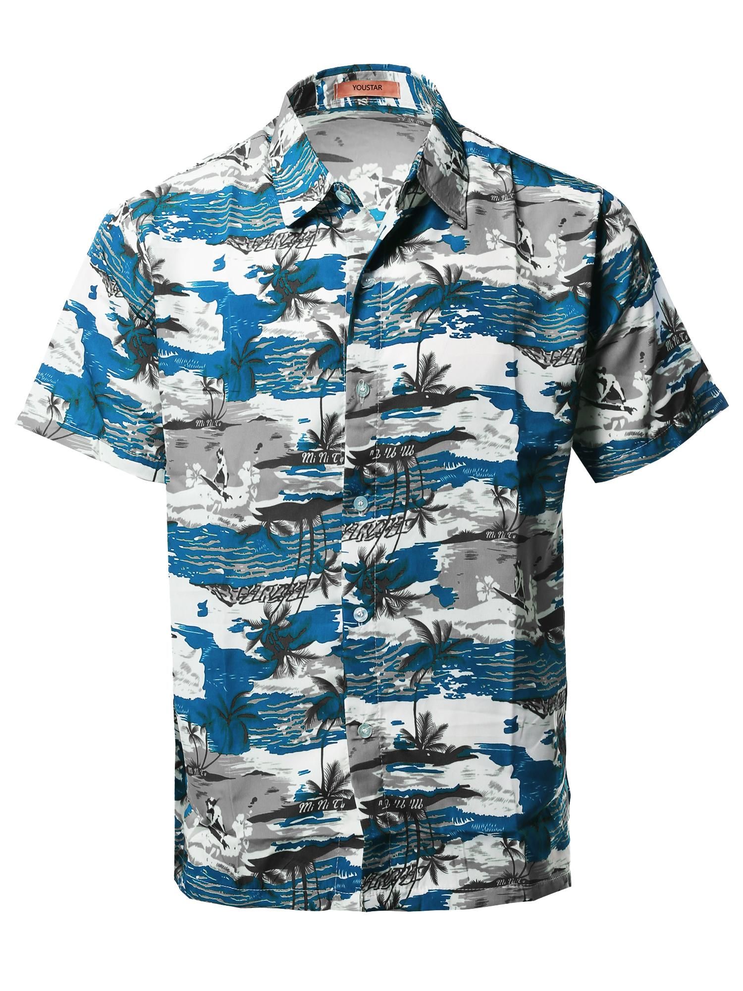 Leaf Blue Nice Design Hawaii Shirt Ha6985