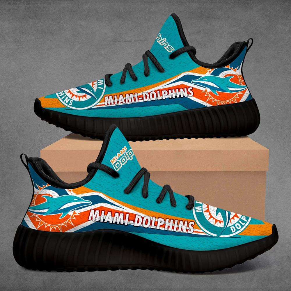 Miami Dolphins Fashion Casual Sports Running Walking Sneaker Shoes