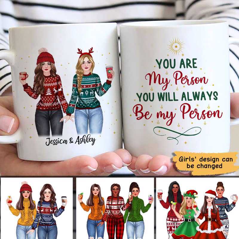 My Person Christmas Besties Personalized Mug