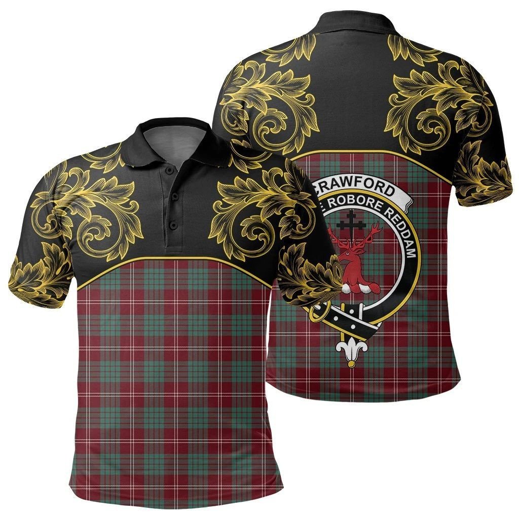 Crawford Modern Clan Polo Shirt, Scottish Tartan Crawford Modern Clans ...