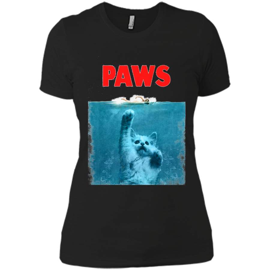 Paws Kitten Meow Parody Funny Tshirt Cat Lover Gifts shirt