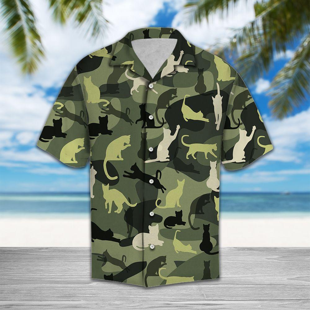 Cat Camo Hawaii Shirt For Hawaii Aloha Ha101136