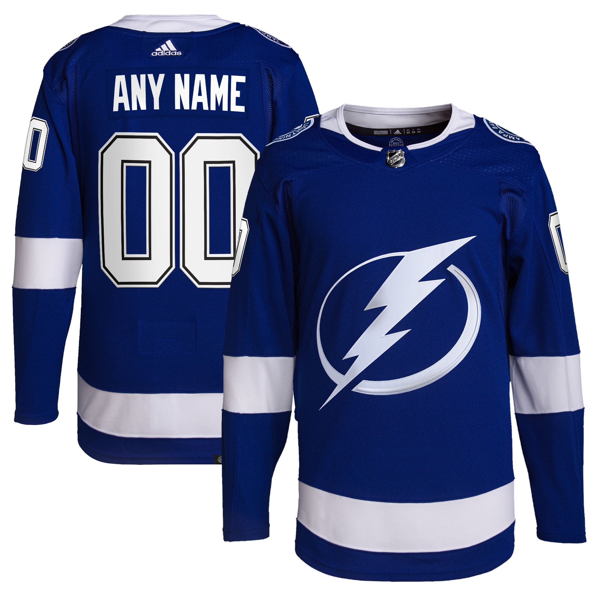 Tampa Bay Lightning Home Primegreen Authentic Custom Jersey – Royal