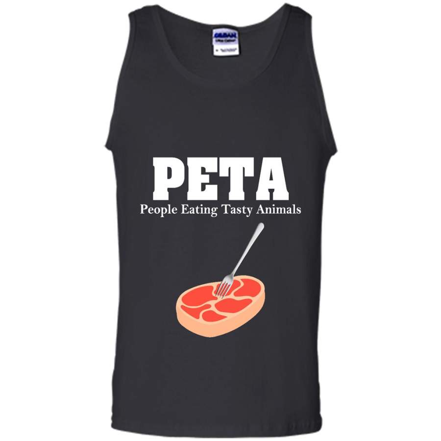 PETA People Eating Tasty Animals – Canvas Unisex Tank