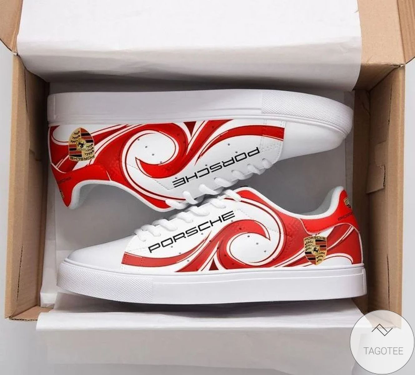 Porsche Red Sneaker Shoes