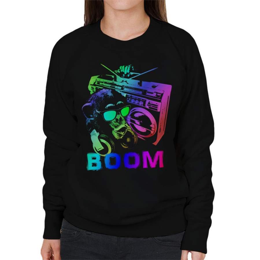 Monkey Boombox Women’s Sweatshirt