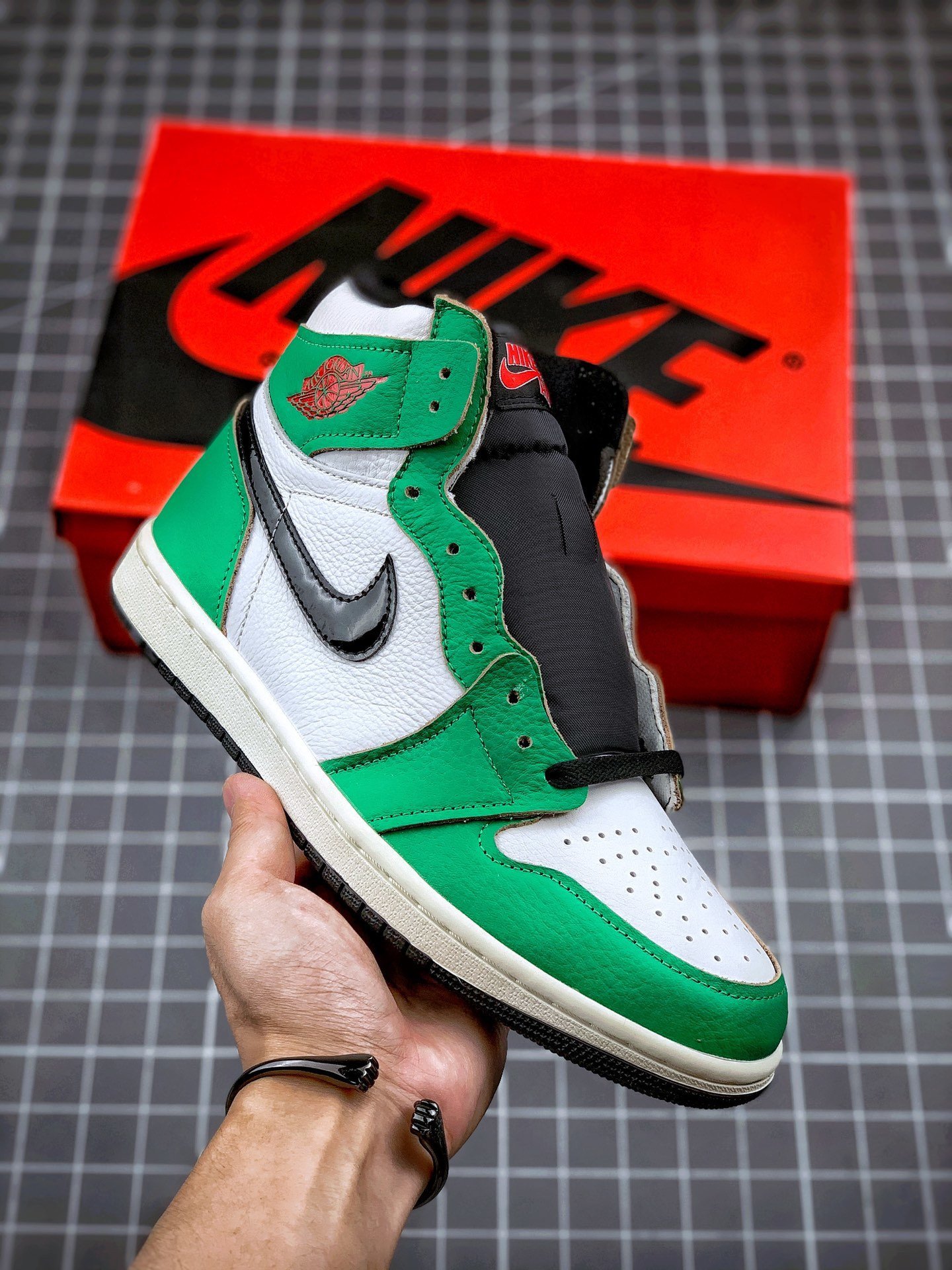 JD 1 High OG Lucky GreenWhite-Sail-Black 5342106