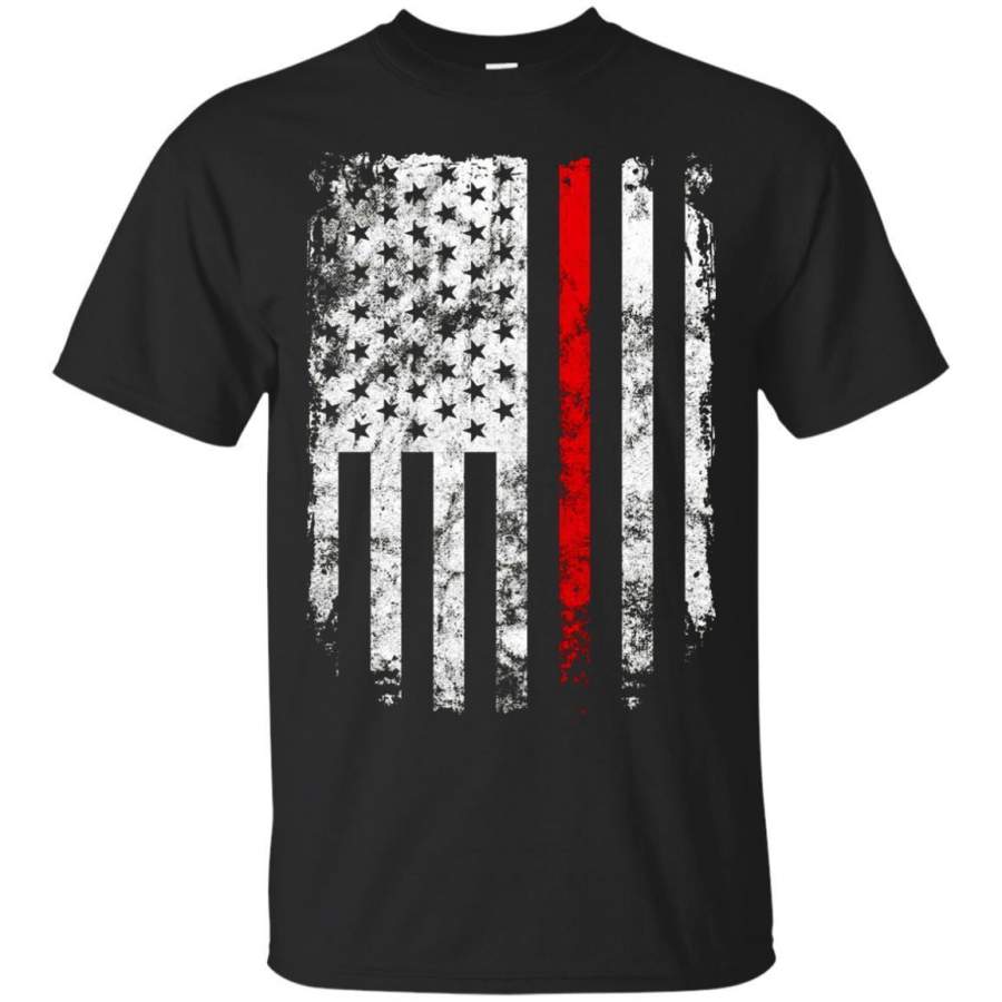 AGR Thin Red Line Usa Flag Shirt Fireman Firefighter 4th Of July zGalaxy Fashion T-Shirt