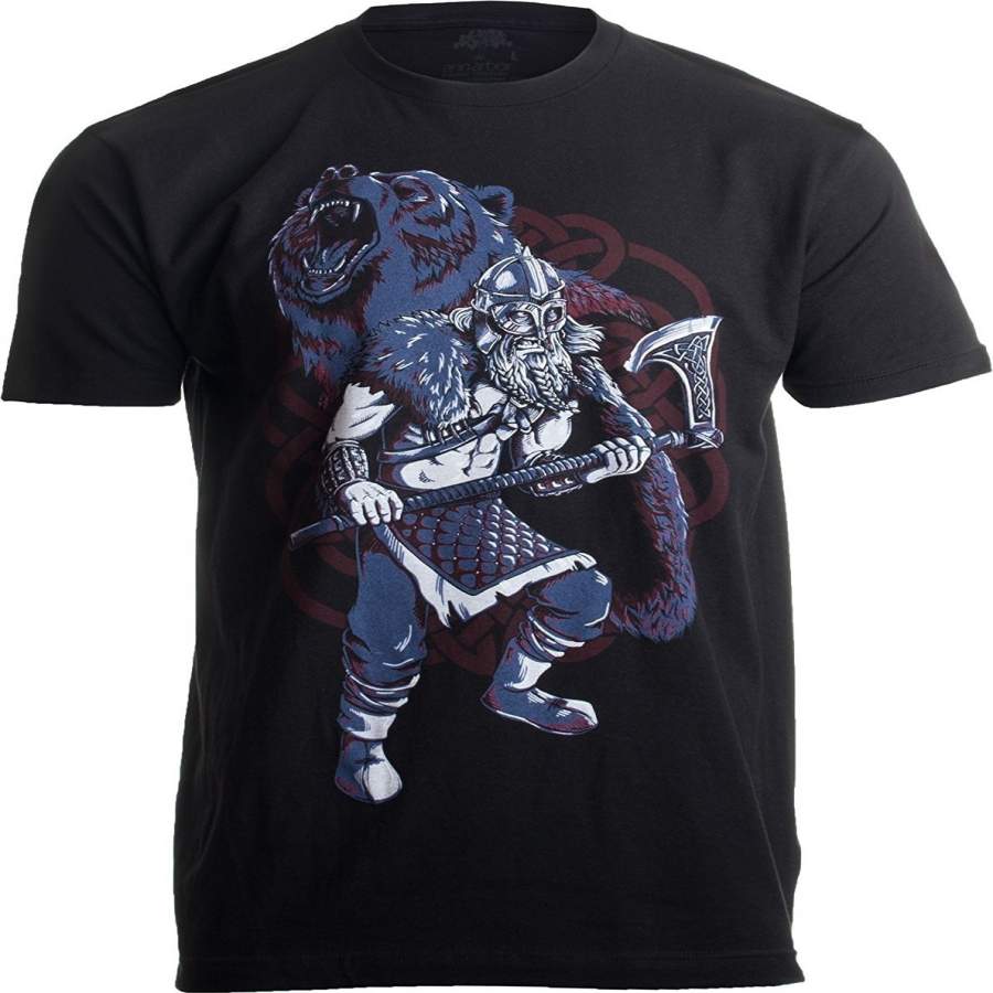 Viking Berserker, Bear Spirit | Valhalla Norse Nordic Mythology Warrior T-Shirt