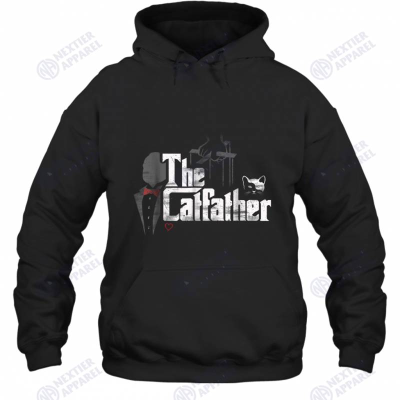 The Catfather , Funny Cat Dad Lover Gift Hoodie