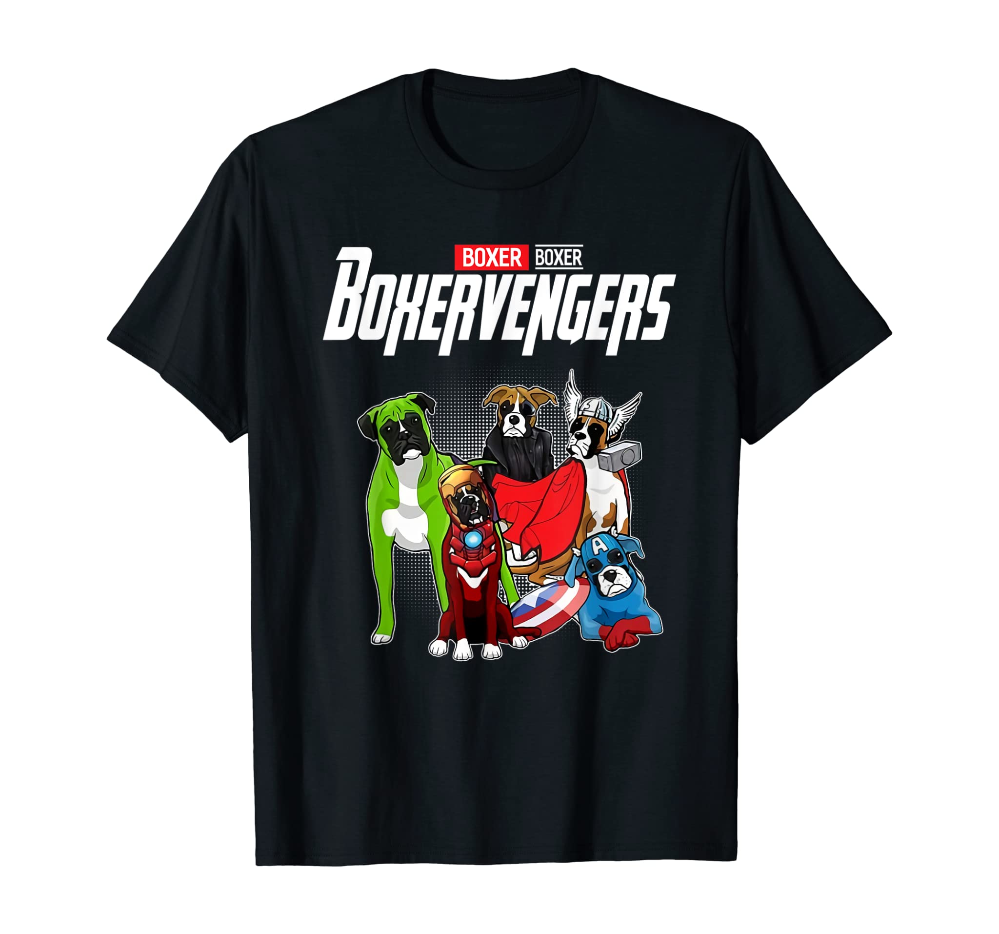 Boxervengers T-shirt Funny Dog Boxer Shirt Gift