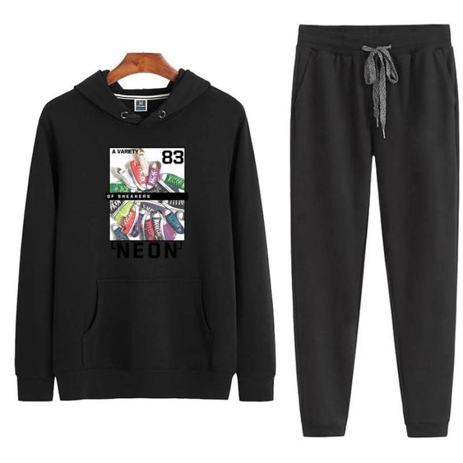 Unisex Casual Outfit Sports Outfit Winter Outfit Hoodie and Pants for Adult