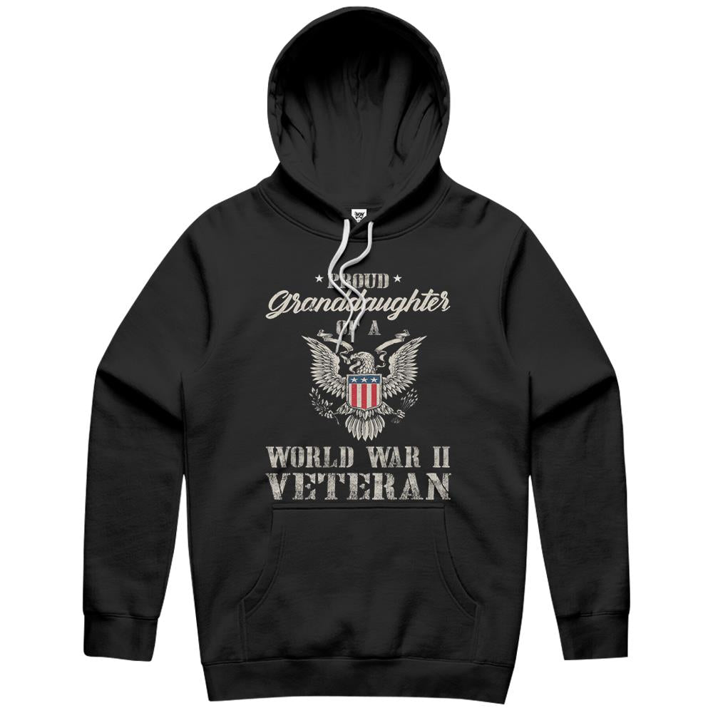 Proud Granddaughter Of A Wwii Veteran Gift Hoodie