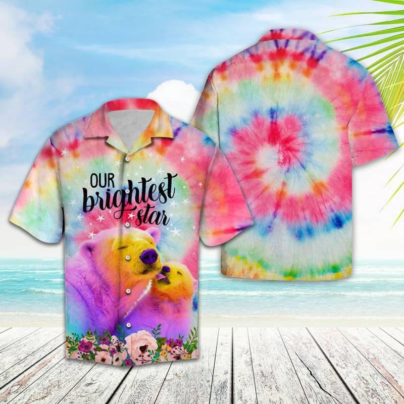 Polar Bear Tiedye Hawaii Shirt Ha93248