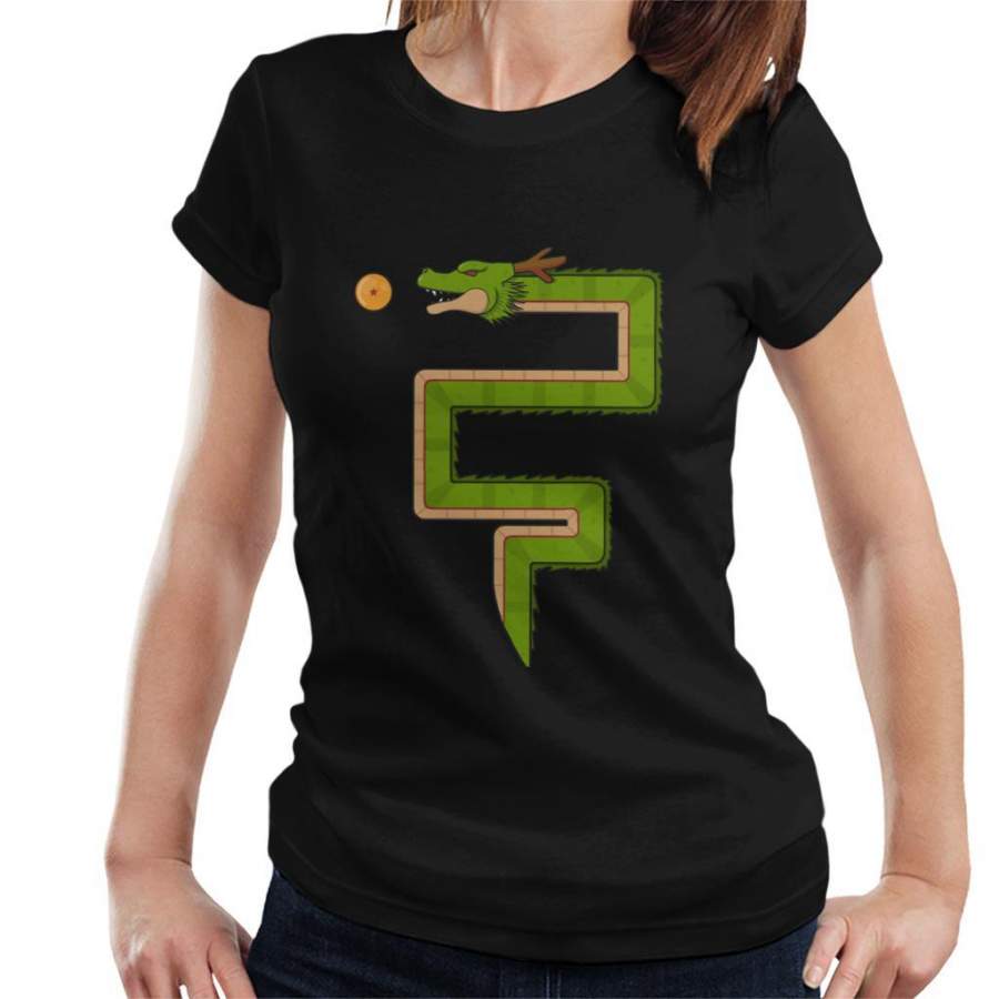 Dragon Ball Z Snake Game Retro Women’s T-Shirt