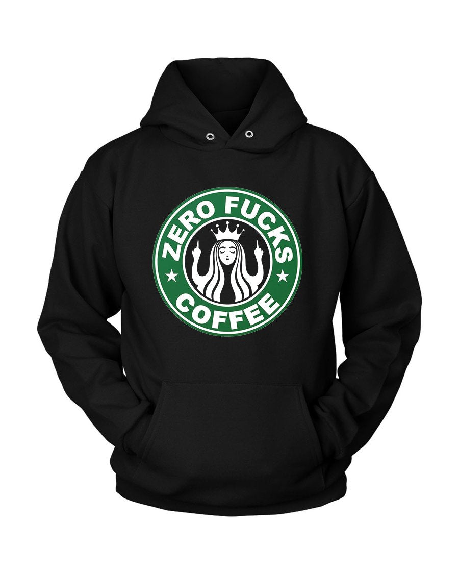 Zero Fuck Coffee Parody Unisex Hoodie