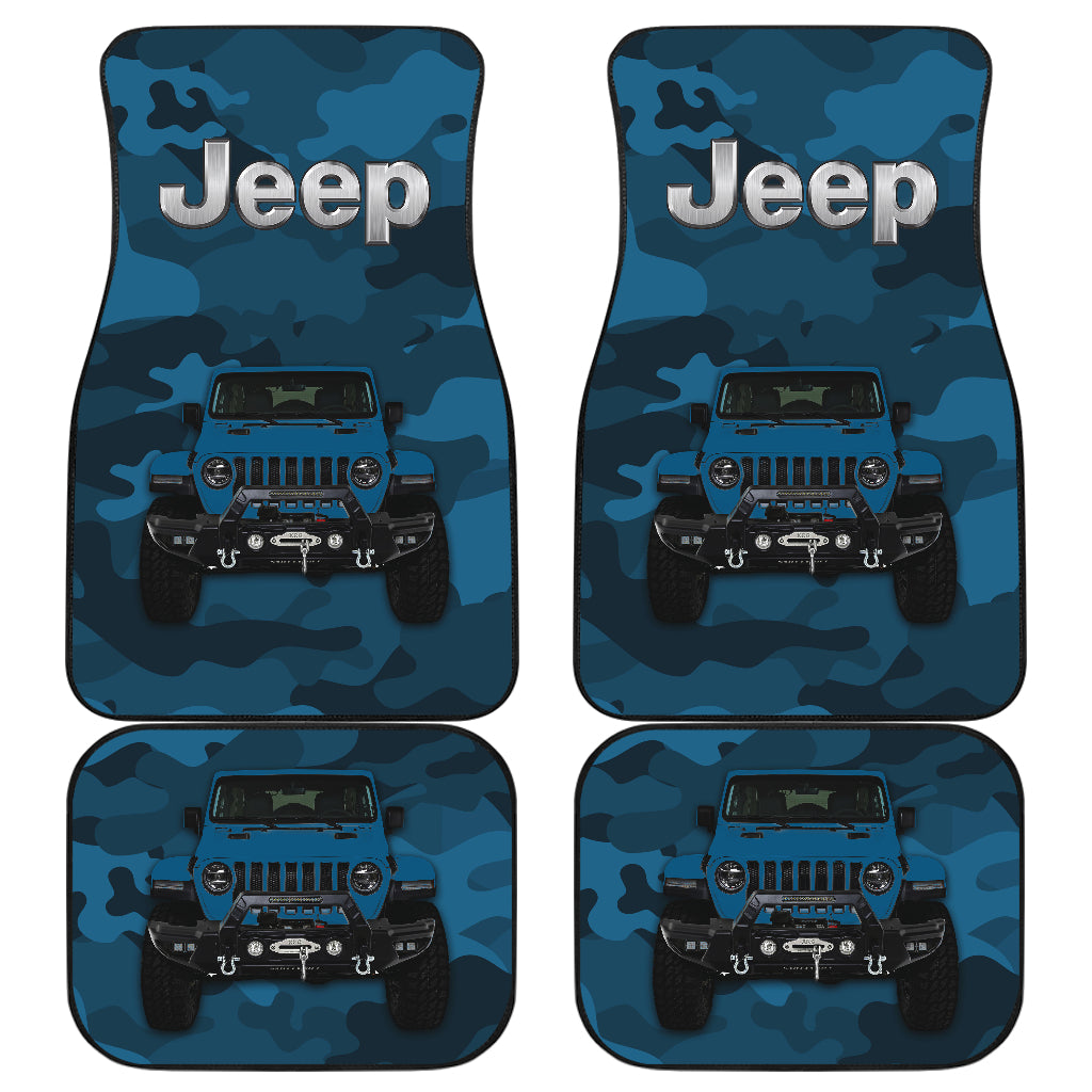 Blue Jeep Camouflage Car Floor Mats Car Accessories