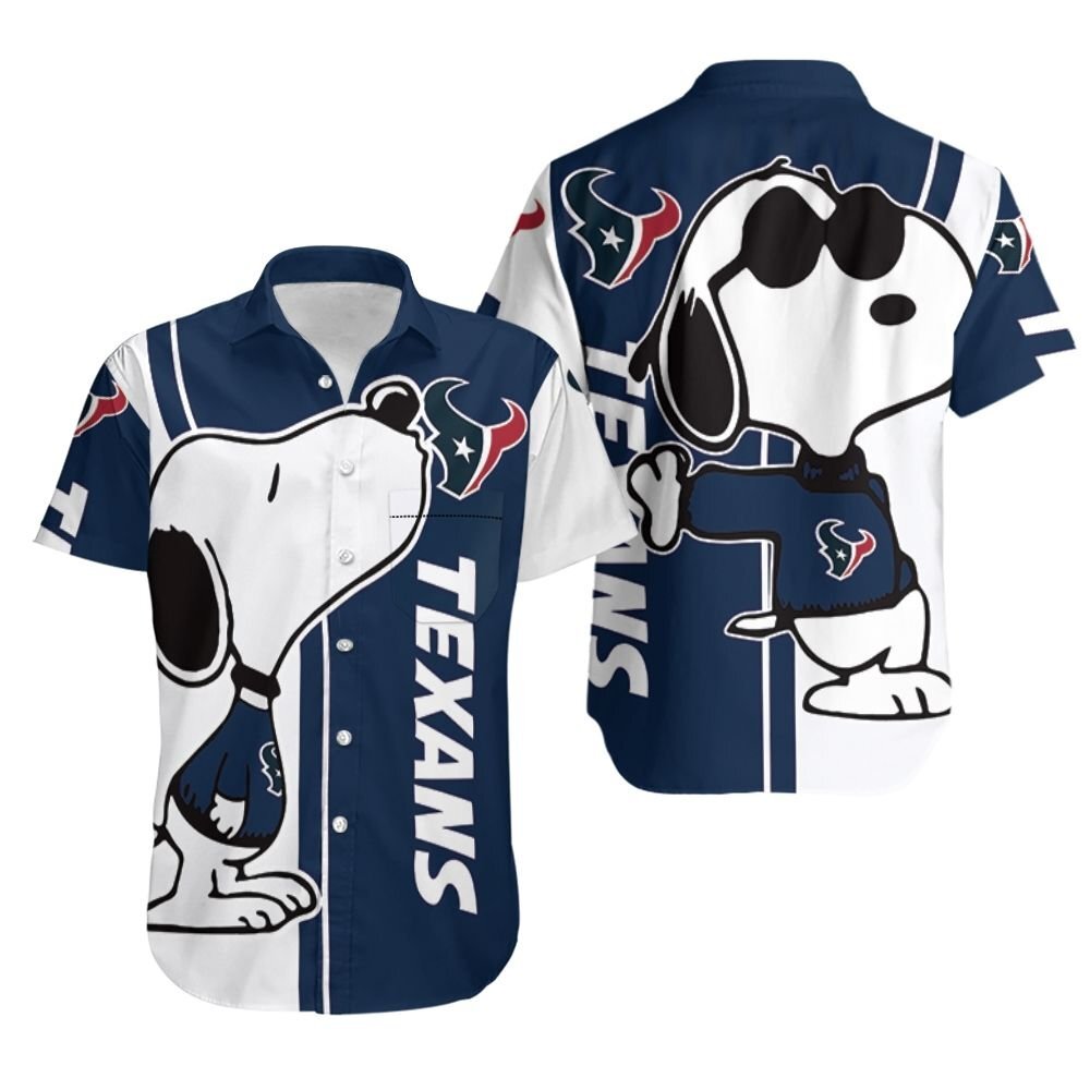 Houston Texans Snoopy Lover 3D Printed Hawaiian Shirt