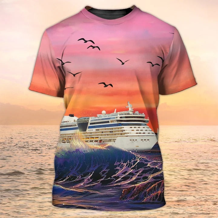 Cruise T Shirts For Friends, Family Cruise T Shirt Ideas, 3D Full Print Cruise Hoodie Sweatshirt