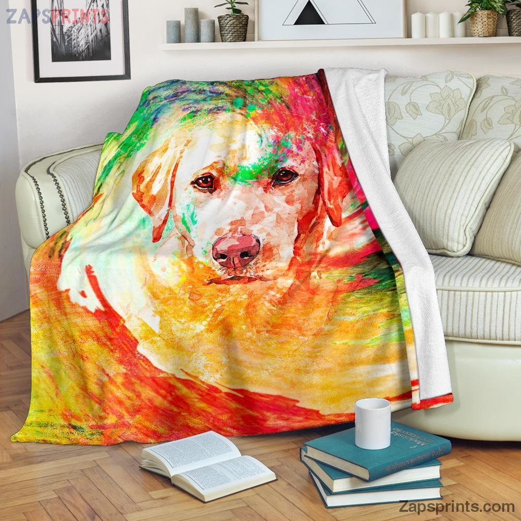 Labrador Blanket Throw  – Labrador V Blanket – Gift For Dogs Lover