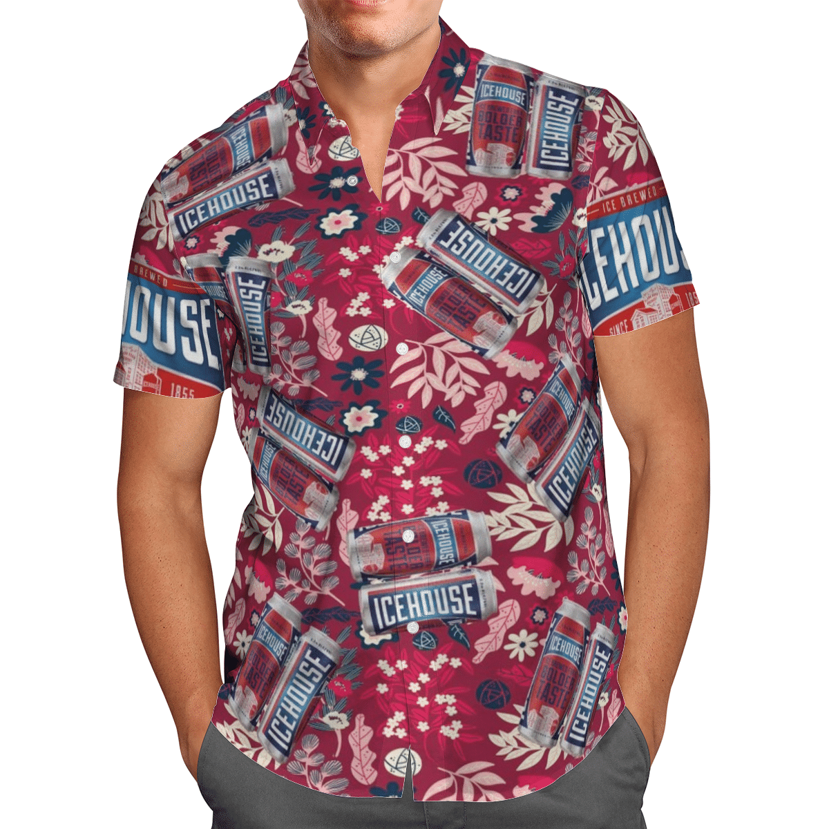 R-Icehouse Beer Hawaiian Shirt