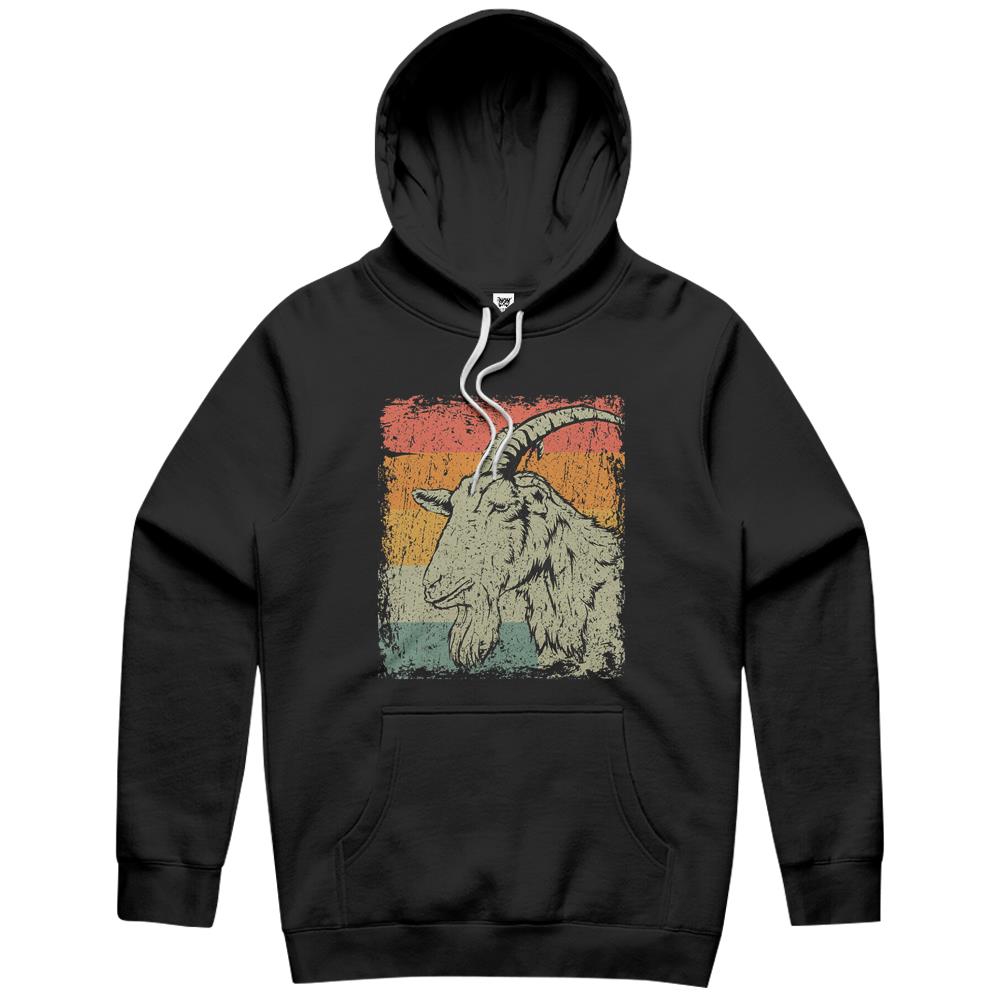 Retro Billy Goat Farmer Gift Vintage Goat Hoodie