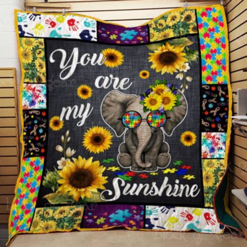 You are my sunshine, elephant quilt TH359b Block Of Gear™